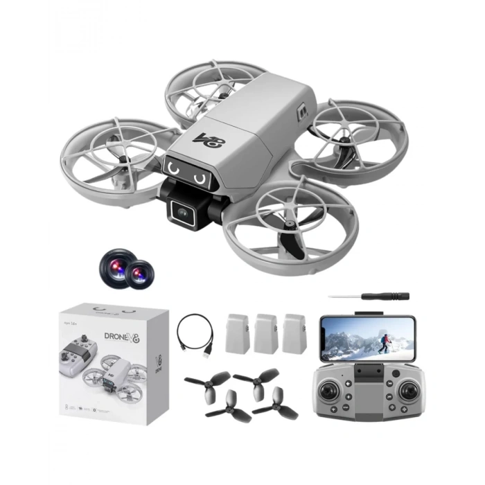 HERŞEYTREND Mini Drone Kameralı Headless Mod LED Işıklı Akıllı Uçuş Sistemi