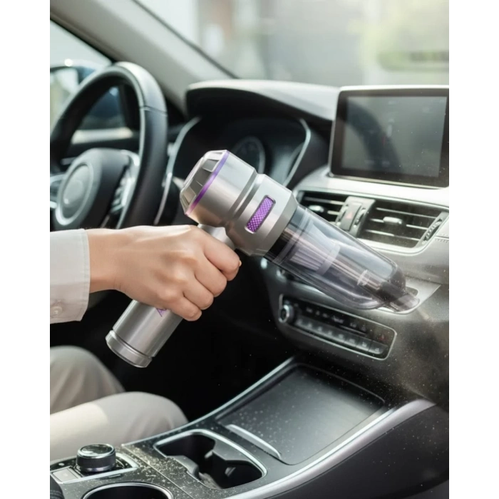 HERŞEYTREND Mini El Süpürgesi Ev Araç Ofis Çok Amaçlı