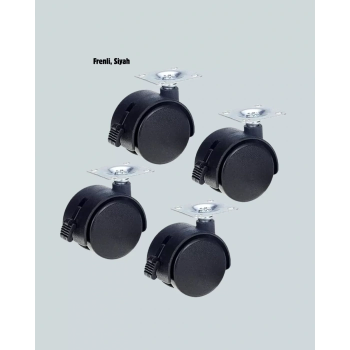 HERŞEYTREND Mobilya İçin Kilitli 4 cm Tekerlek Ayak Seti