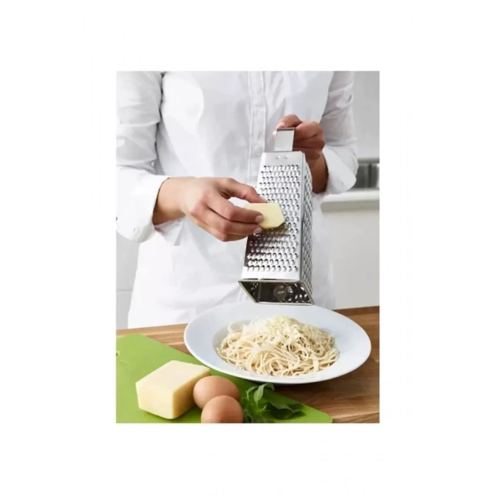 HERŞEYTREND Mutfak Rende Paslanmaz Çelik 12 cm x 10 cm x 20 cm