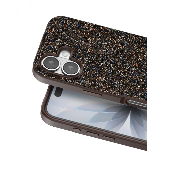 HERŞEYTREND Onegif Apple İphone 17 Bright Simli Kapak - Gold