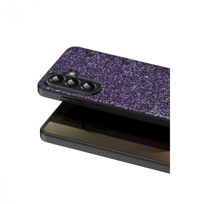HERŞEYTREND Onegif Samsung Galaxy A17 5g Bright Simli Kapak - Derin Mor