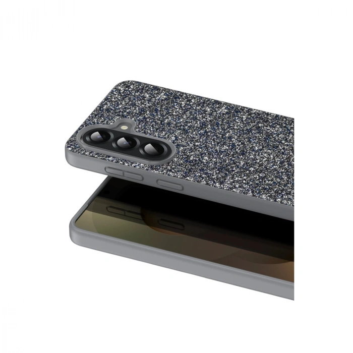 HERŞEYTREND Onegif Samsung Galaxy A17 5g Bright Simli Kapak - Gümüş