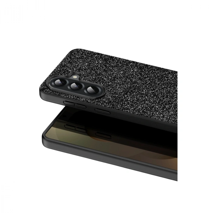 HERŞEYTREND Onegif Samsung Galaxy A17 5g Bright Simli Kapak - Siyah