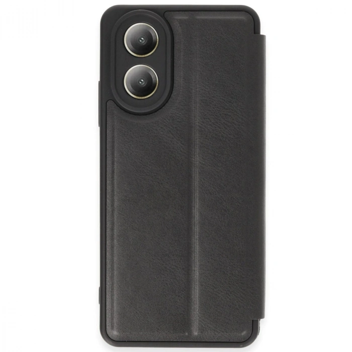 HERŞEYTREND Oppo A38 Kılıf Flip Cover - Siyah