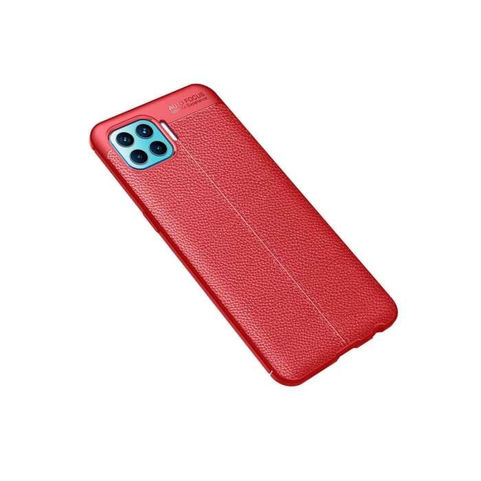 HERŞEYTREND Oppo Reno 4 Lite Kılıf Auto Focus Kapak - Kırmızı