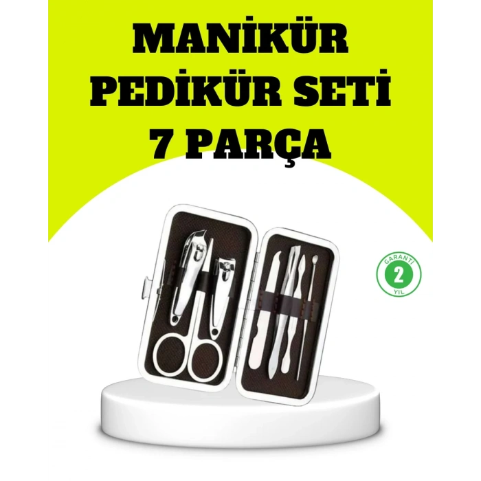 HERŞEYTREND Paslanmaz Çelik Kişisel Bakım Seti – 7 Parça