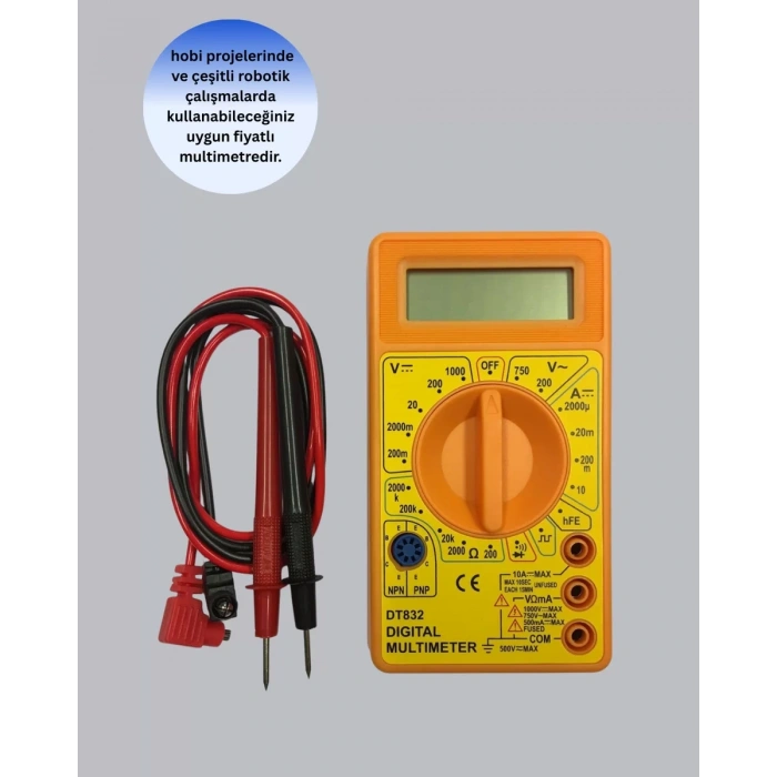 HERŞEYTREND Profesyonel Dijital Multimetre Volt Amper Direnç Ölçümü