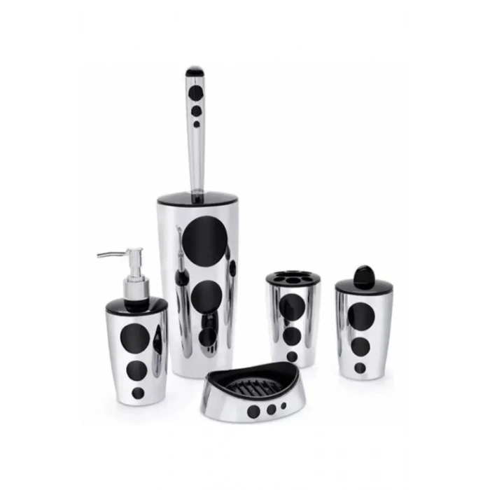 HERŞEYTREND Punto 5 Parça Banyo Seti Krom Royaleks-F326