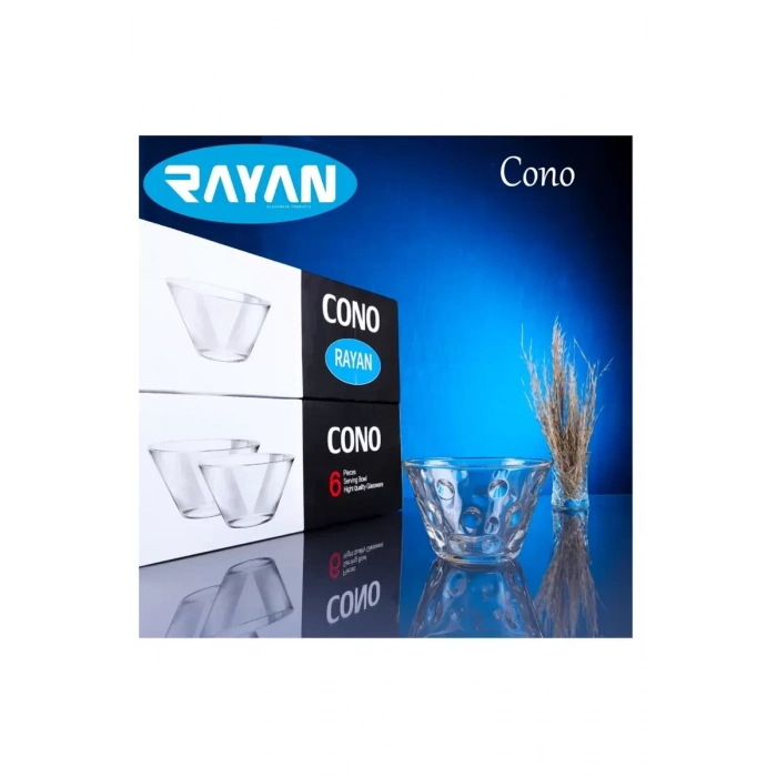 HERŞEYTREND Rayan Cono 6lı Büyük Cam Kase