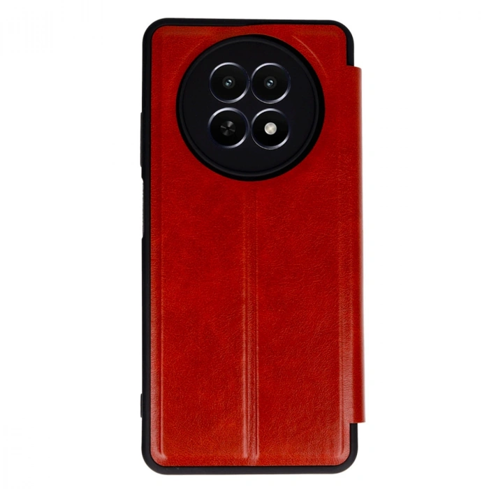 HERŞEYTREND Realme 12 5g Kılıf Flip Cover - Kırmızı