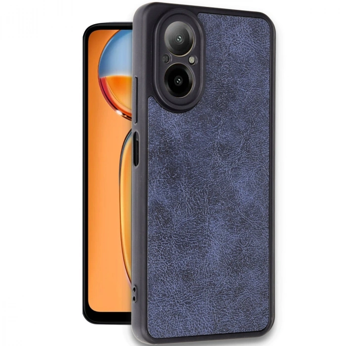 HERŞEYTREND Realme 12 Lite Kılıf Aras Deri Kapak - Lacivert