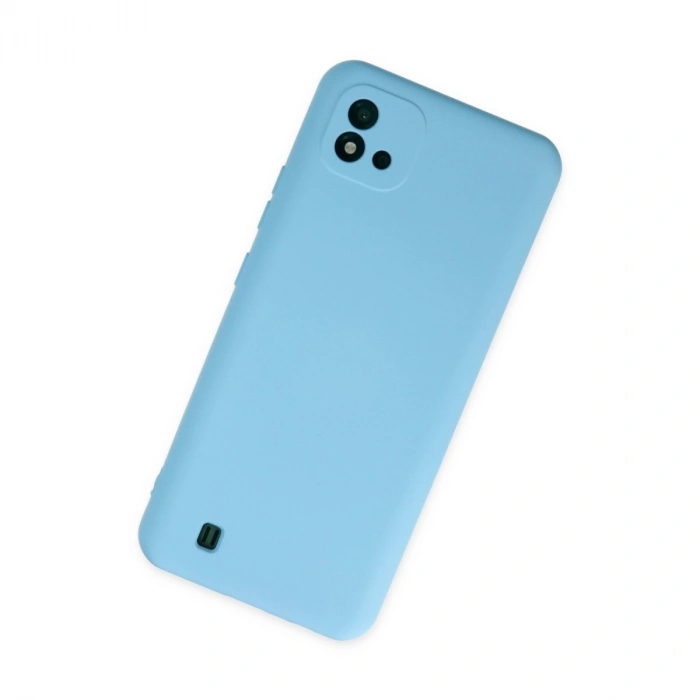HERŞEYTREND Realme C11 2021 Kılıf Nano İçi Kadife Silikon - Mavi