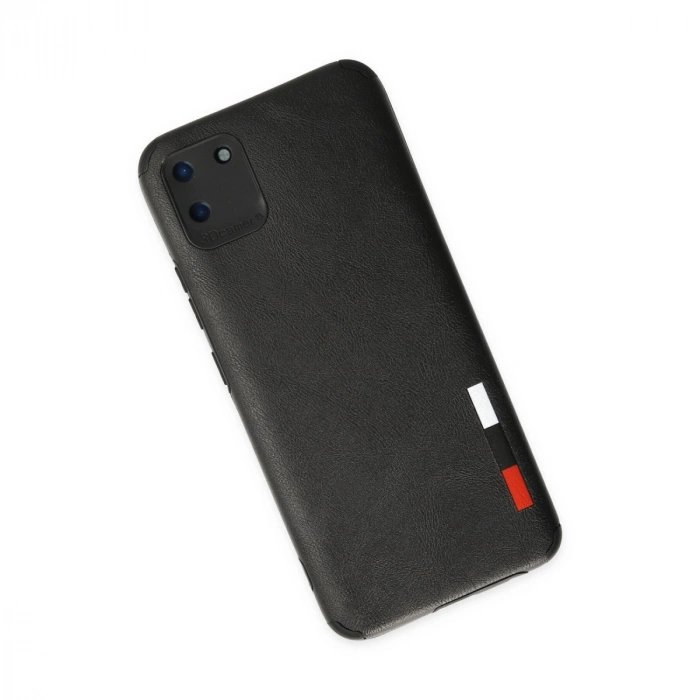 HERŞEYTREND Realme C11 Kılıf Loop Deri Silikon - Siyah