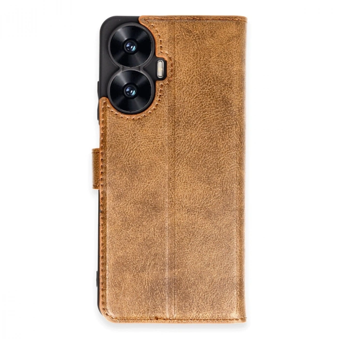 HERŞEYTREND Realme C55 Kılıf Trend S Plus Kapaklı Kılıf - Taba