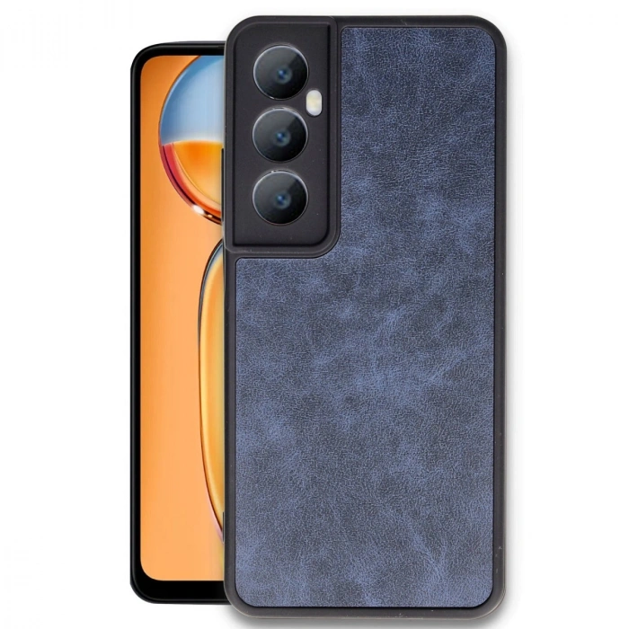 HERŞEYTREND Realme C65 Kılıf Aras Deri Kapak - Lacivert
