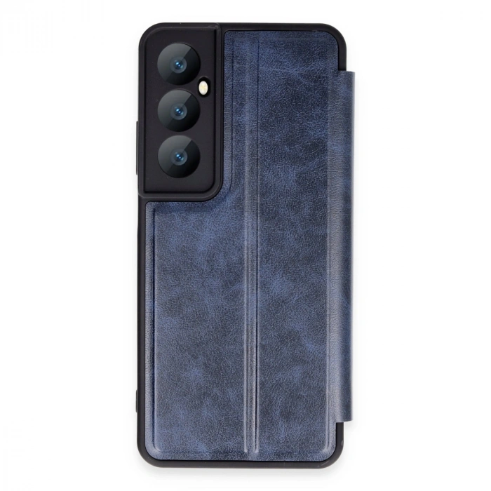 HERŞEYTREND Realme C65 Kılıf Flip Cover - Lacivert