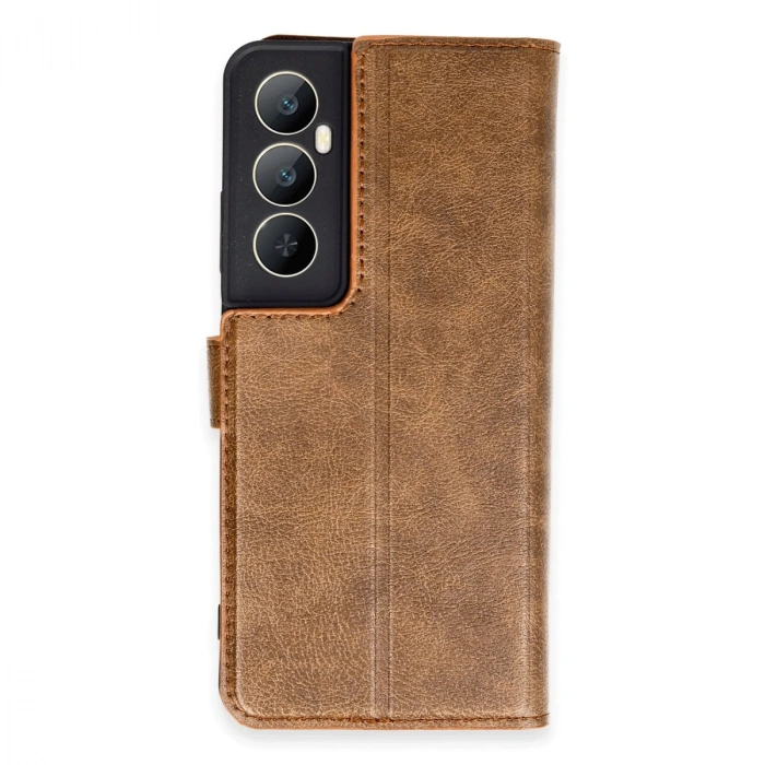 HERŞEYTREND Realme C65 Kılıf Trend S Plus Kapaklı Kılıf - Taba