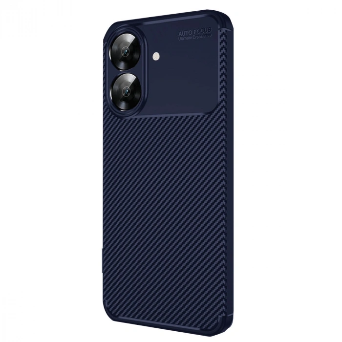 HERŞEYTREND Realme Note 60 Kılıf Auto Focus Karbon Kapak - Lacivert