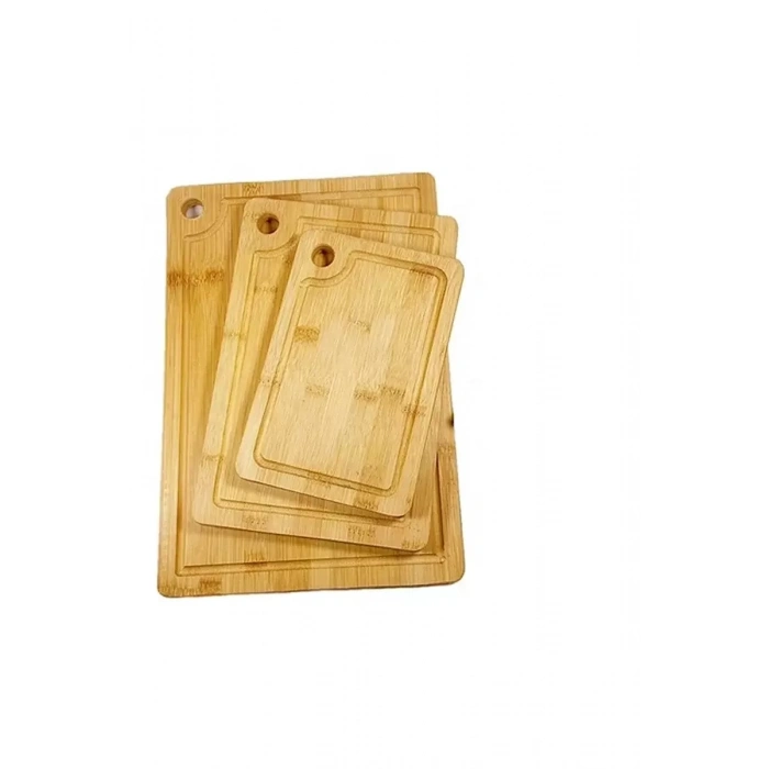 HERŞEYTREND Rossel Premium 3lü Bambu Kesim Panosu