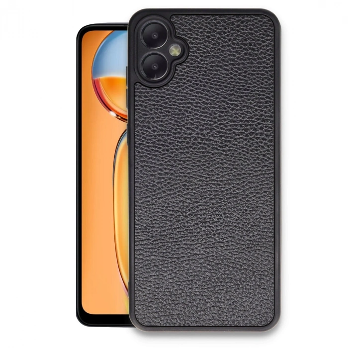 HERŞEYTREND Samsung Galaxy A05 Kılıf Aras Deri Kapak - Siyah