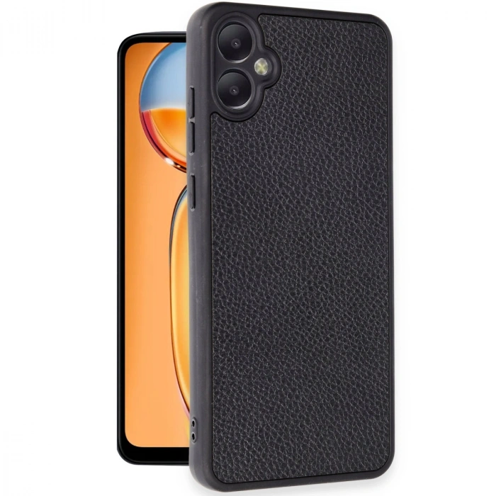 HERŞEYTREND Samsung Galaxy A05 Kılıf Aras Deri Kapak - Siyah