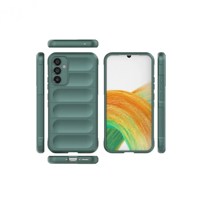 HERŞEYTREND Samsung Galaxy A05s Kılıf Optimum Silikon - Koyu Yeşil