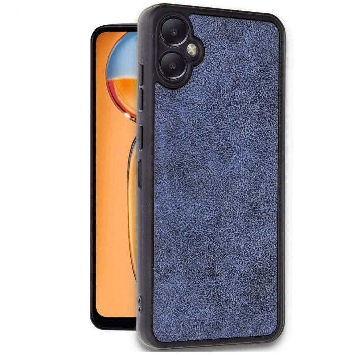 HERŞEYTREND Samsung Galaxy A06 Kılıf Aras Deri Kapak - Lacivert