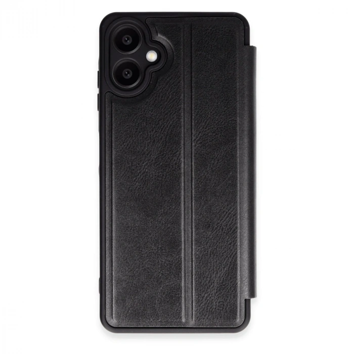 HERŞEYTREND Samsung Galaxy A06 Kılıf Flip Cover - Siyah