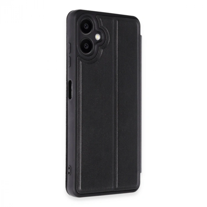 HERŞEYTREND Samsung Galaxy A06 Kılıf Flip Cover - Siyah