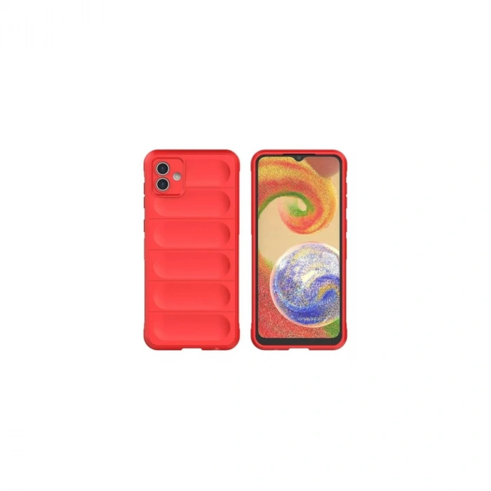 HERŞEYTREND Samsung Galaxy A06 Kılıf Optimum Silikon - Kırmızı