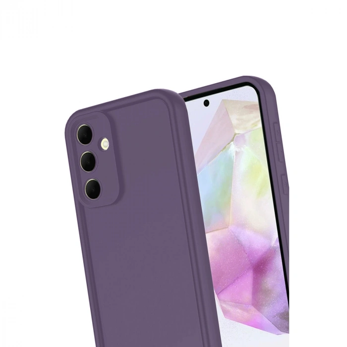HERŞEYTREND Samsung Galaxy A16 5g Kılıf Viera Silikon - Mürdüm