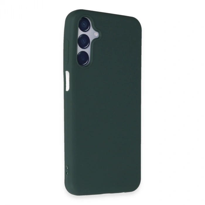 HERŞEYTREND Samsung Galaxy M15 Kılıf First Silikon - Koyu Yeşil