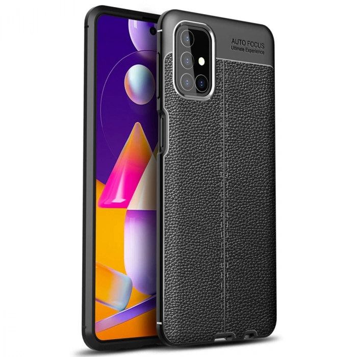 HERŞEYTREND Samsung Galaxy M31s Kılıf Auto Focus Kapak - Siyah