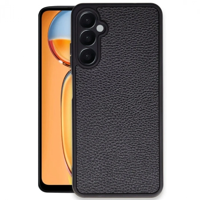 HERŞEYTREND Samsung Galaxy S24 Fe Kılıf Aras Deri Kapak - Siyah