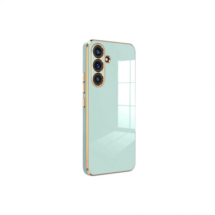 HERŞEYTREND Samsung Galaxy S24 Fe Kılıf Volet Silikon - Açık Yeşil