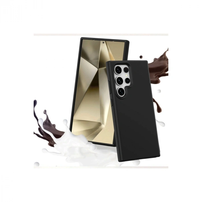 HERŞEYTREND Samsung Galaxy S24 Ultra Kılıf First Silikon - Siyah