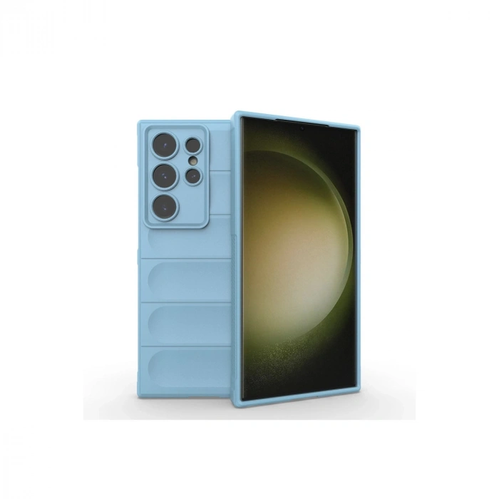 HERŞEYTREND Samsung Galaxy S24 Ultra Kılıf Optimum Silikon - Sky Blue