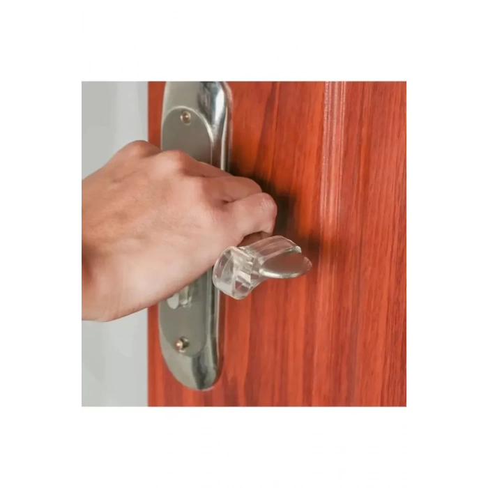 HERŞEYTREND Şeffaf Kapı Kolu Stoperi Kapı Kolu Tamponu 4 Adet Kapı Güvenliği