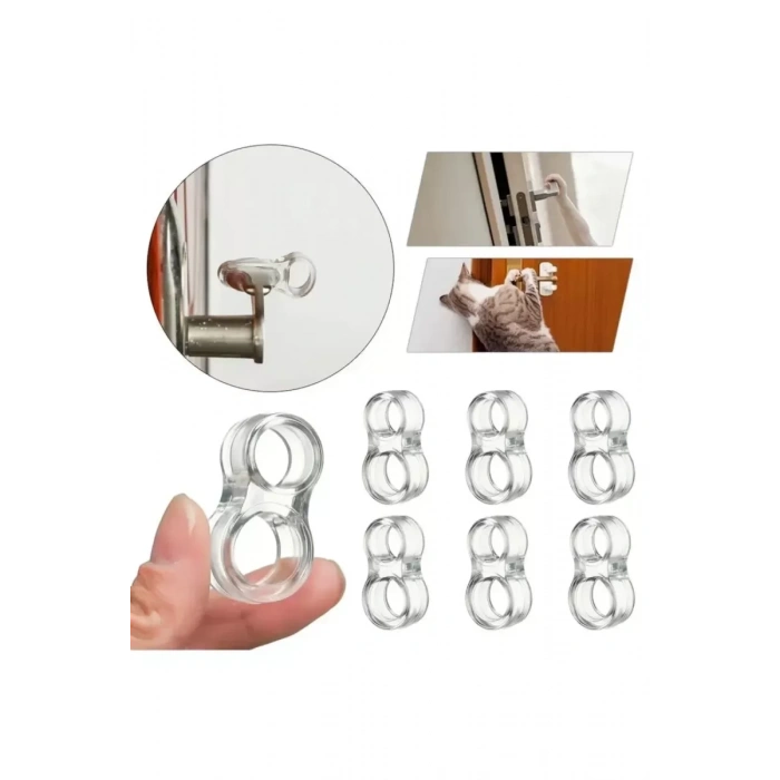 HERŞEYTREND Şeffaf Kapı Kolu Stoperi Kapı Kolu Tamponu 4 Adet Kapı Güvenliği