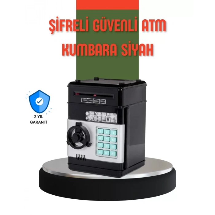 HERŞEYTREND Şifreli ATM Kasa Görünümlü Para Biriktirme Kumbarası