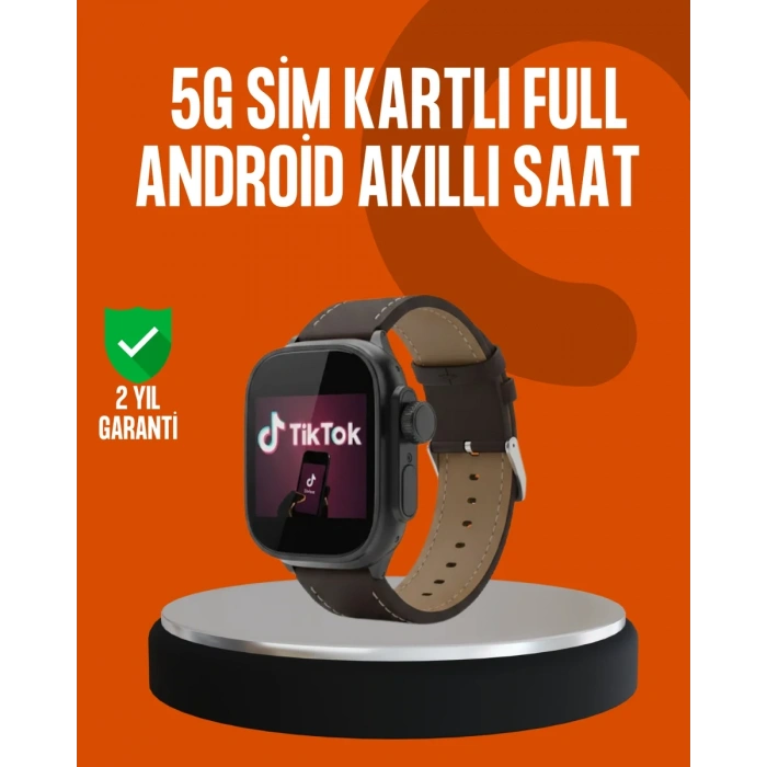 HERŞEYTREND SIM Kartlı Akıllı Saat AMOLED Ekran Android Sistem
