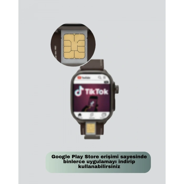 HERŞEYTREND SIM Kartlı Akıllı Saat AMOLED Ekran Android Sistem