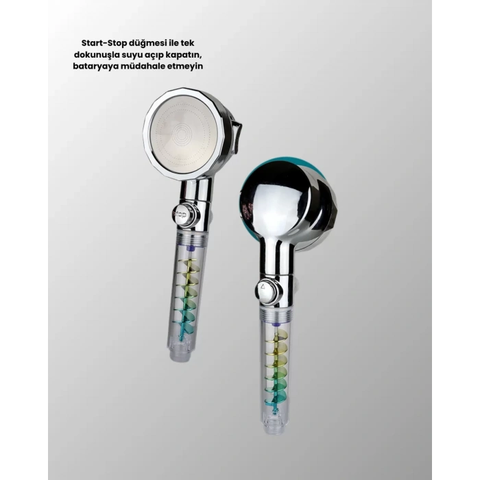 HERŞEYTREND Start Stop Kontrollü El Duşu – Basınçlı, Su Tasarruflu, Sağanak Yağmur Deneyimi
