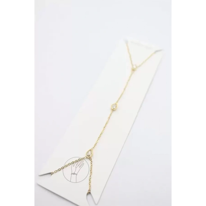 HERŞEYTREND Taşlı Çelik Şahmeran - Altın