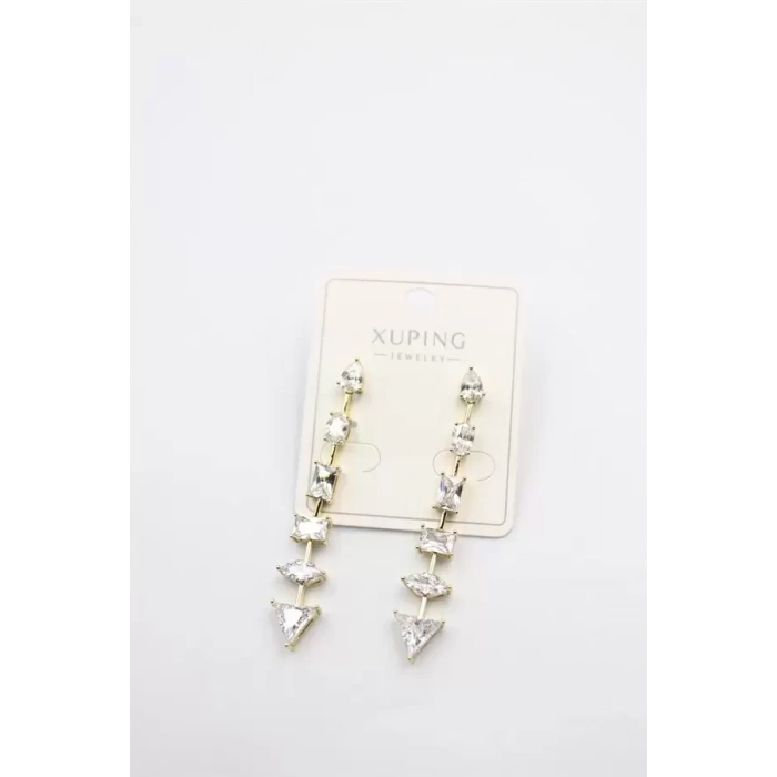 HERŞEYTREND Taşlı Küpe - Altın