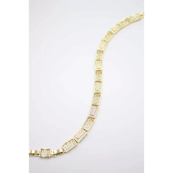 HERŞEYTREND Taşlı Vip Bileklik - Altın