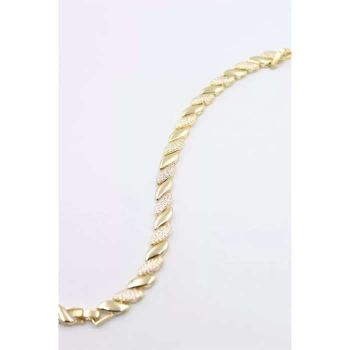 HERŞEYTREND Taşlı Xuping Bileklik - Altın