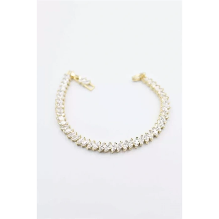 HERŞEYTREND Taşlı Xuping Bileklik - Altın