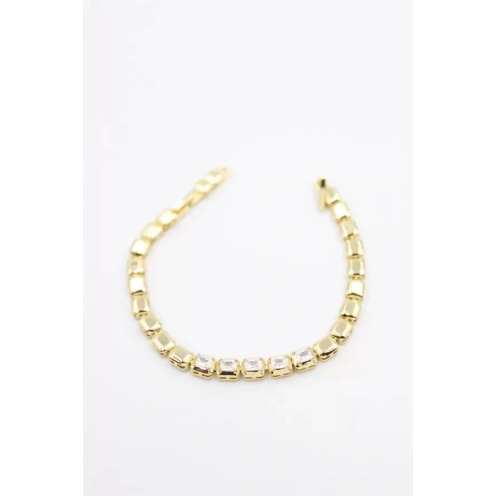 HERŞEYTREND Taşlı Xuping Bileklik - Altın